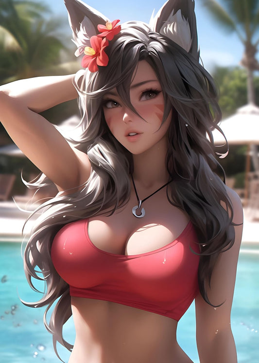 Bikini anime girl