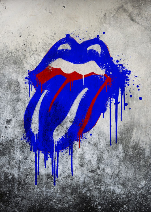 The Rolling Stones blue