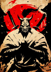 Japanese Demon Mask Samurai 