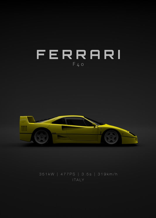 Ferrari F40 1992 - Yellow