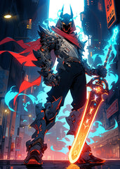 The Neon Flame Knight