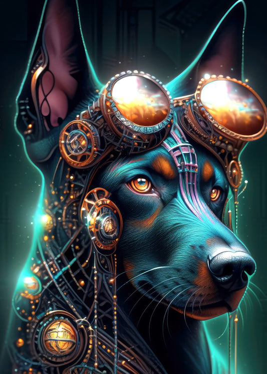 Steampunk Doberman 