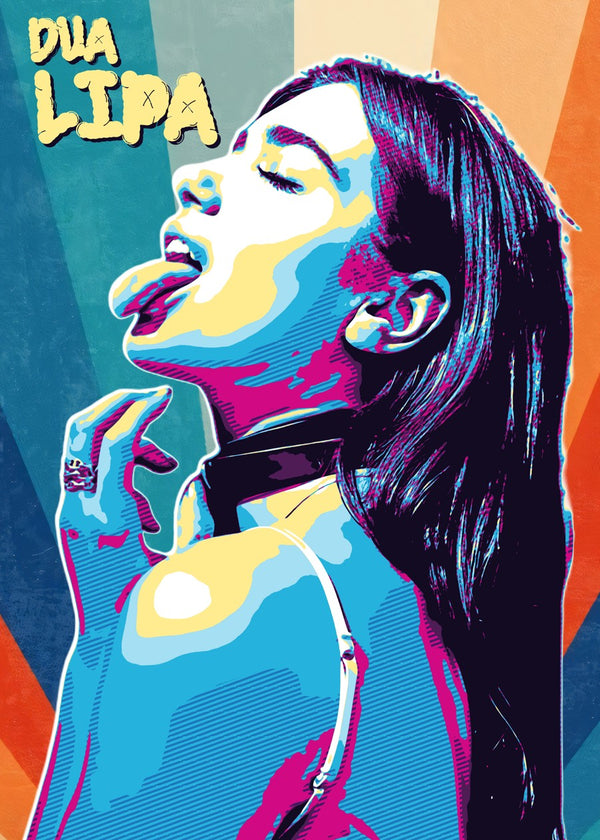 Dua Lipa Vintage Retro