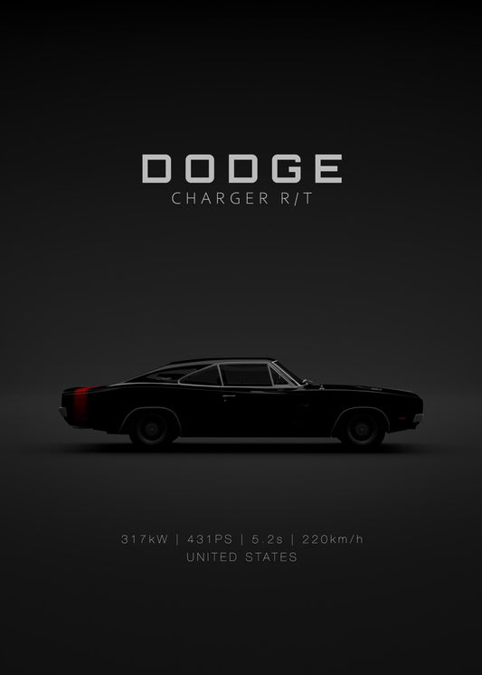 Dodge Charger RT 1969 - Black 