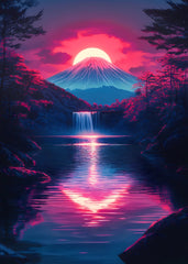 Neon Japanese Cherry Blossom