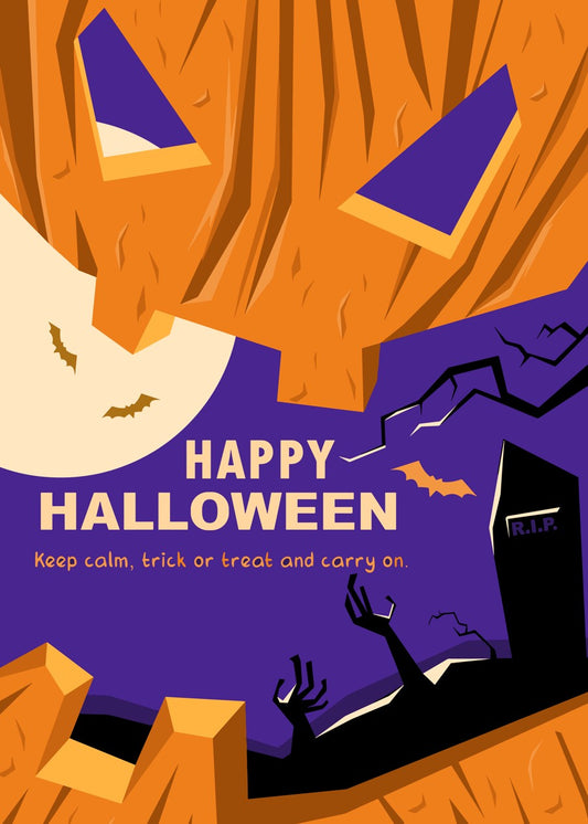 Haunted Pumpkin Night Scene