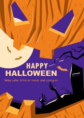 Haunted Pumpkin Night Scene