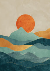 Sea, Sky, and Mountains