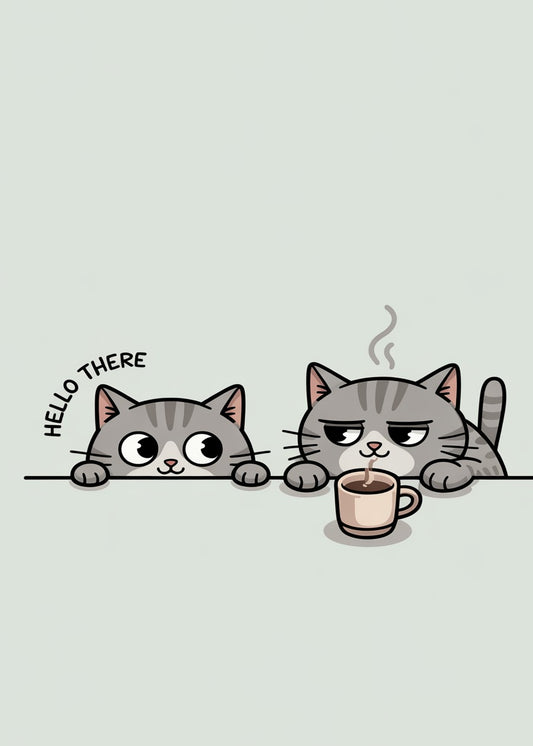 Coffee Cats Morning Mood