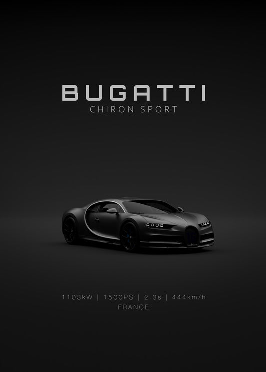 Bugatti Chiron Sport - Black F