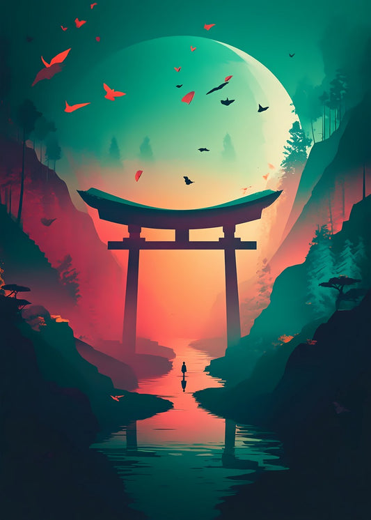 Japanese Torii Gate Nature