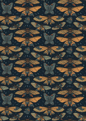 Cute Bohemian Moth Pattern
