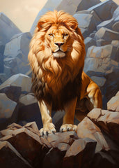 The Majestic King Lion of Rock