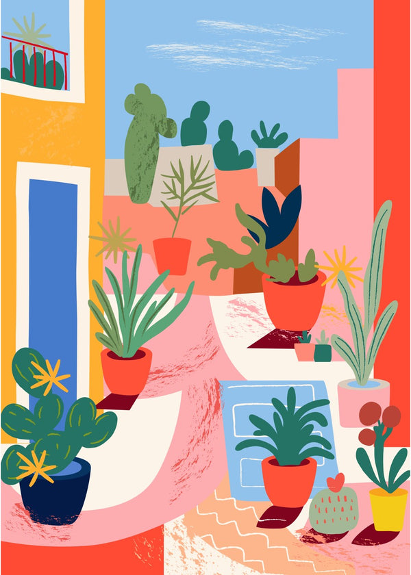 Colorful Garden Terrace