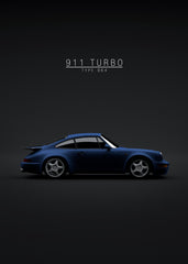 Porsche 964 Turbo 1993 Blue