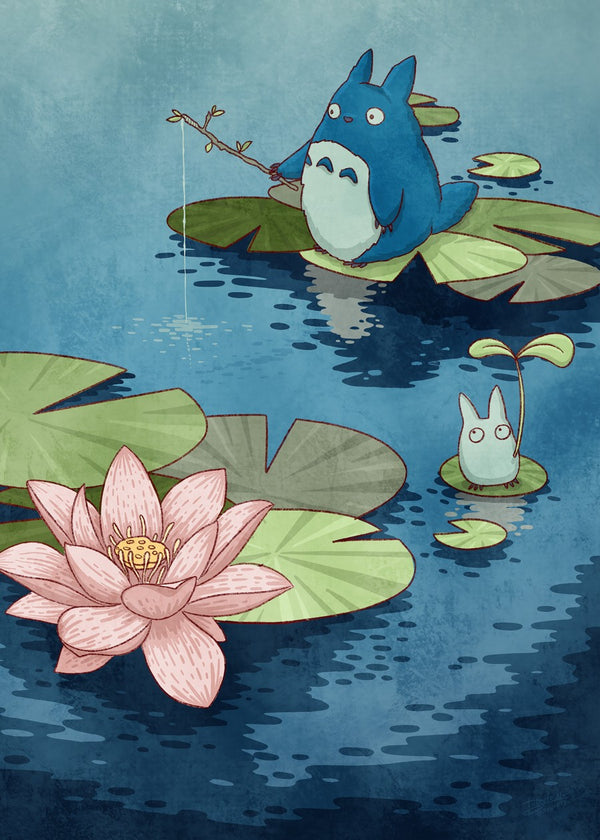 Fishing in the pond