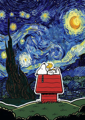 Snoopy Woodstock Starry Night