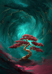 Bonsai Japan Abstract Cosmic