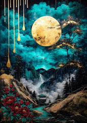 Golden Moonlit Dreamscape