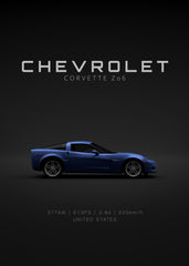 Chevrolet Corvette C6 Z06 Blue