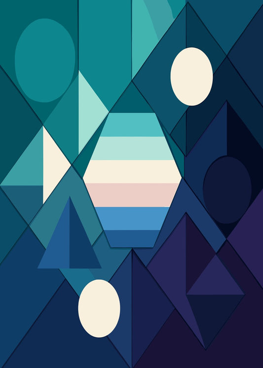 Abstract Interconnected Shapes