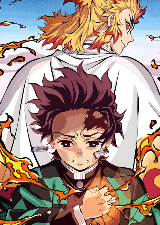 Tanjiro and Rengoku, Demon Slayer