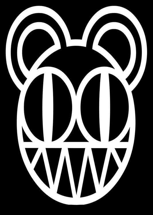 Radiohead Bear Face Outline