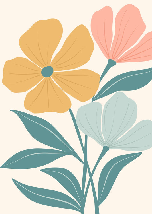 Pastel Trio Botanical Art