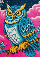 Electric Owl Poster
