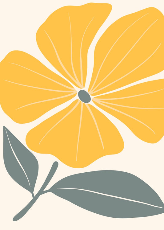 Yellow Bloom Minimalist