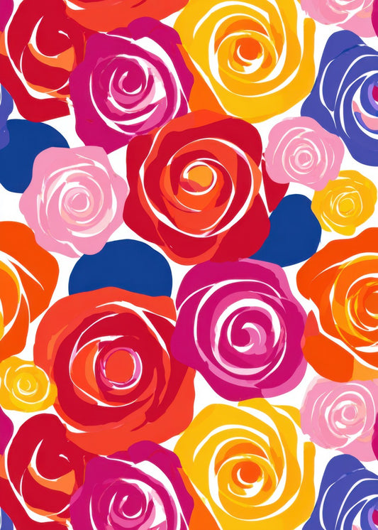 Seamless Pattern of Roses