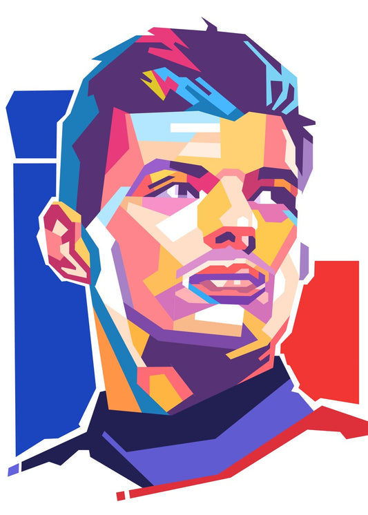 Max Verstappen pop art portrai