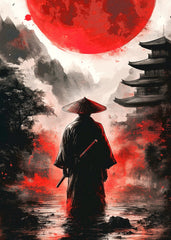 Red Sun Japanese Samurai 