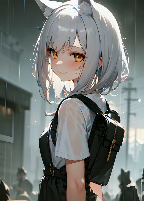 Rainy Catgirl's Gentle Smile