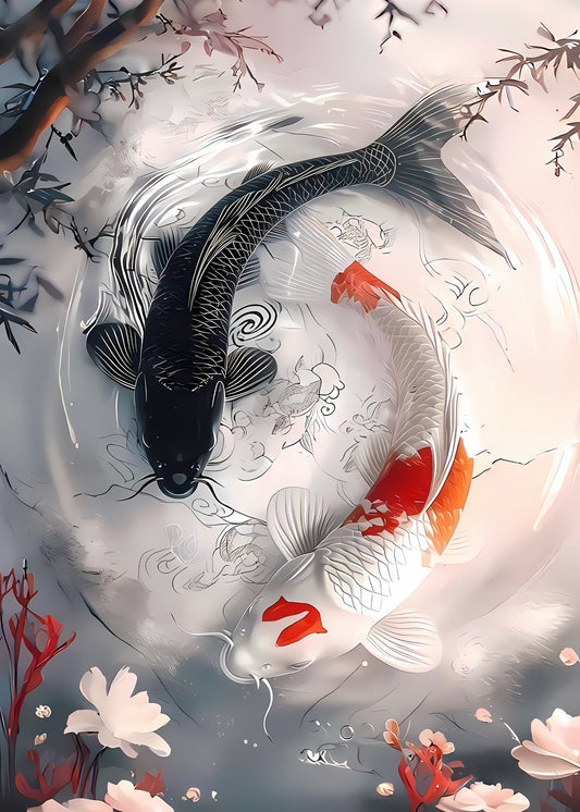koi fish yin yang