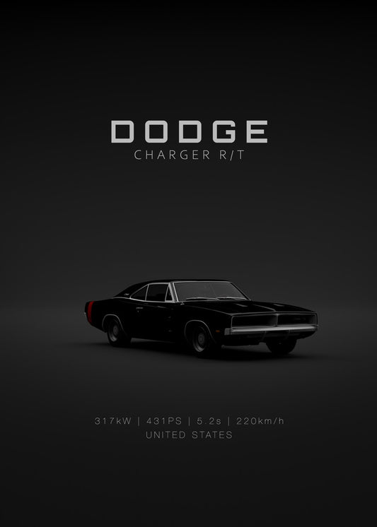 Dodge Charger RT 1969 - Black 