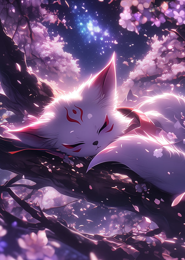 Dreaming Fox Under Sakura