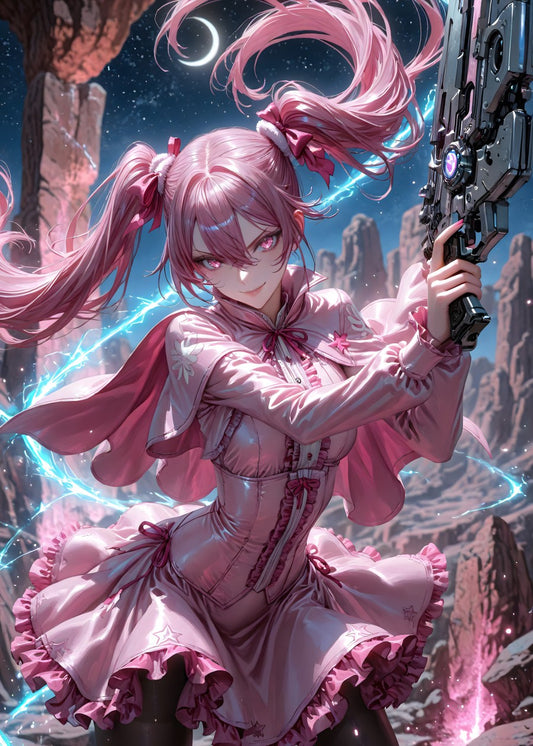 Cosmic Warrior in Pink