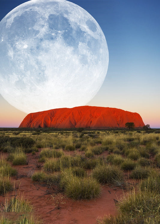 Synthwave Moon & Australia