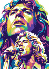 Robert Plant pop art portrait