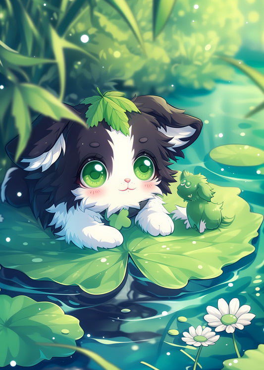 Cannabis Cat at Pond