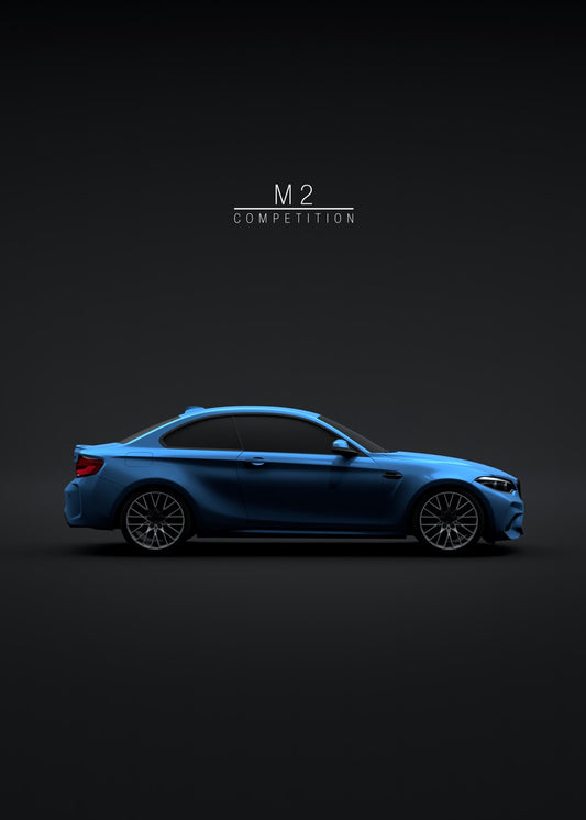 BMW M2 Competition 2019 Blue