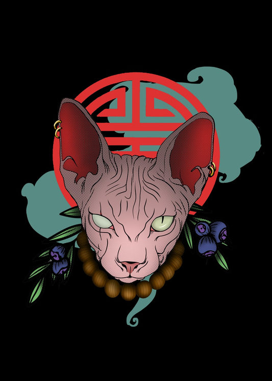 Japanese Aesthetics Sphynx Cat