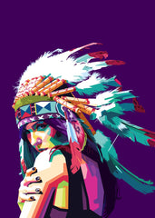 Indiana woman WPAP Popart