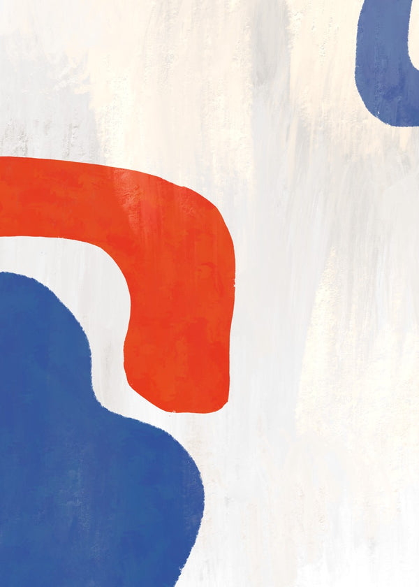 Bold Red & Blue Shapes