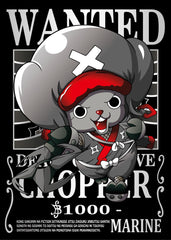 One Piece Chopper Wanted Poster