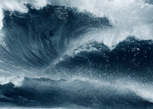 Angry splashing waves