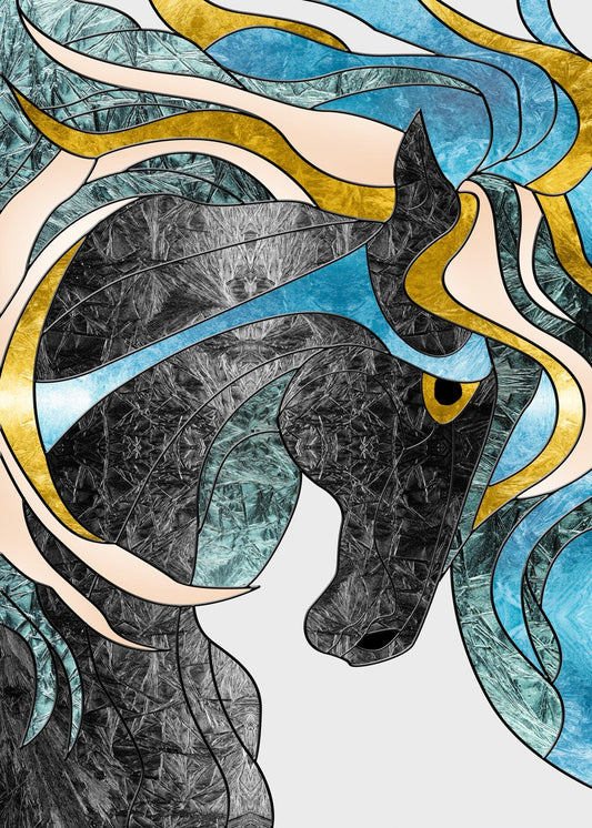 Majestic Abstract Horse Art