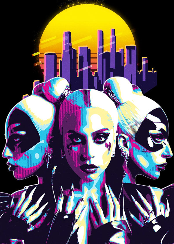 Lady Gaga Retro 80's Style