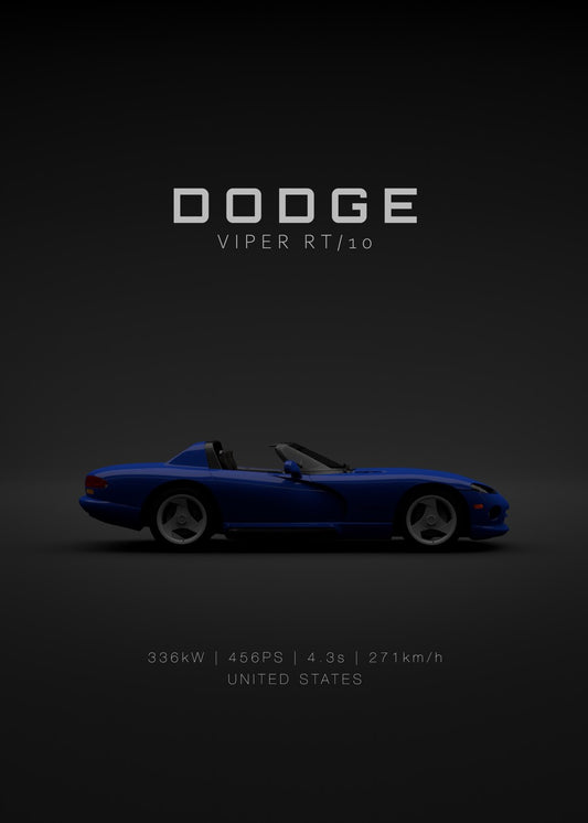 2001 Dodge Viper RT-10 Blue